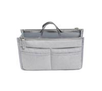 Trousse de maquillage élégante et spacieuse avec double fermeture éclair pour organiser des articles de beauté