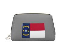 Trousse de maquillage élégante pour femme avec imprimé drapeau de la Caroline du Nord, doré, Taille unique, Classique