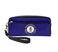 Trousse de maquillage élégante pour femme avec imprimé drapeau du Kentucky State - Pochette de voyage pour l'école et le bureau