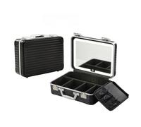 Trousse De Maquillage en Aluminium，Source Lumineuse Tricolore，Trousse Maquillage Femme Mallette Rangement Makeup Case Professionnel Organisateur Maquillage avec Miroir