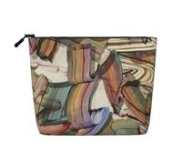 Trousse de Maquillage en Chanvre synthétique avec Motif de Pont Peint à l'huile pour Femmes et Filles