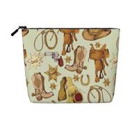 Trousse de Maquillage en Chanvre synthétique Motif Hippocampe et étoile de mer, Trousse de Voyage pour Maquillage et cosmétiques, pour Femmes et Filles