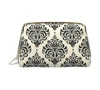 Trousse de maquillage en cuir avec motif guitare artistique, petite trousse de maquillage pour sac à main, pochette cosmétique, pochette de toilette pour femme, Éléphants d'Asie, One Size, Éléphants