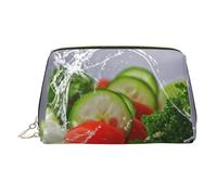 Trousse de maquillage en cuir pour photographie alimentaire, pochette de voyage, pochette de toilette