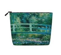 Trousse de Maquillage en Faux Chanvre avec Paysage de mer et d'île Trousse de Maquillage en Faux Chanvre pour Voyage Trousse de Maquillage pour Femmes et Filles