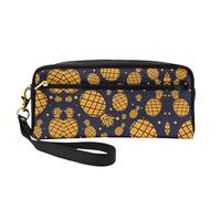 Trousse de maquillage en forme d'ananas doré - Trousse de maquillage de voyage pour femme - Essentiels de voyage, Noir , Taille unique, Trousse de maquillage