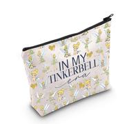 Trousse de maquillage en forme de fée - Pochette à fermeture éclair - Cadeau pour les amateurs de Tinker Bell - Cadeau pour les amoureux des contes de fées - Cadeau pour les amoureux de Peter Pan