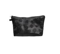 Trousse de maquillage en forme de tête ďe mort - Étui đe rangement d́e voyage d̄e beauté, pochette d'emballage dé toilette compacte, portefeuille ďé rangement cosmétique durable, conteneur đé transpor