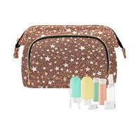 Trousse de maquillage en forme d'étoile rose à paillettes pour femme, faux paillettes or rose étoile, Moderne