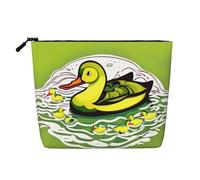 Trousse de Maquillage en Lin monocouche avec Fermeture éclair Duck Flock Game pour répondre à Vos Besoins Quotidiens ou de Voyage