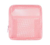 Trousse de maquillage en maille respirante avec design en filet coloré unique et facile à nettoyer, C, Taille unique