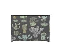 Trousse de maquillage en papier réutilisable avec imprimé végétal, imperméable et légère pour voyage, école et usage quotidien, motif imprimé complet, pour femmes, étudiants, respectueux de