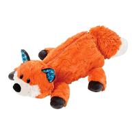 Trousse de maquillage en peluche de dessin animé - Trousse de maquillage multi-usage douce et pelucheuse pour femme, grande trousse de toilette de voyage, jolie trousse à crayons, idée cadeau, renard