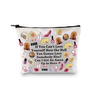 Trousse de maquillage en toile inspirée de Drag Race avec inscription « Can I Get an Amen », Obtenir un Amen
