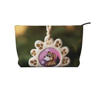 Trousse de maquillage en velours côtelé imprimé pour les voyages et un usage quotidien, pochette élégante pour femme, Ornement de patte, Taille unique, Trousse de maquillage