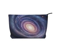 Trousse de maquillage en velours côtelé imprimé soleil, papillons, fleurs, pour voyage et usage quotidien, pochette élégante pour femme, Spirale spatiale énergie cosmique, Taille unique, Trousse de