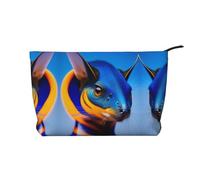 Trousse de Maquillage en Velours côtelé Style Moebius avec Une Doublure Robuste pour Les Voyages et l'utilisation Quotidienne