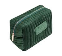 Trousse de maquillage en velours - Grande capacité - Portable - Grande trousse cosmétique multifonction - Organiseur de voyage pour produits de soins de la peau - Pour que vous puissiez facilement