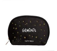 Trousse de Maquillage en Velours Horoscope, Noir, Milieu, Gémeaux