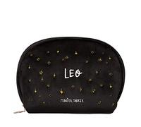 Trousse de Maquillage en Velours Horoscope, Noir, Milieu, Leo