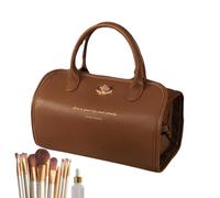 Trousse de maquillage enroulable 4 en 1 - Trousse de toilette de voyage enroulable - Trousse de toilette pliable portable 4 en 1 - Trousse de toilette portable et étanche, Attributs individuels, Voir