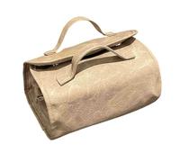 Trousse de maquillage enroulable avec compartiment, grande trousse de toilette de voyage, trousse de maquillage imperméable, grande capacité avec compartiment transparent amovible, peau, Refer to