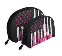 Trousse de Maquillage « Espoir Contre Le Cancer du Sein », Pochette de Voyage pour Femmes et Filles