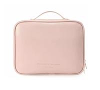 Trousse de maquillage et cosmétique - Sac de rangement portable avec plusieurs compartiments | Trousse de maquillage de grande capacité pour pinceaux, rouges à lèvres et eye-liner, rose bonbon, Voir