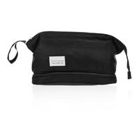 Trousse de Maquillage Étanche Double Couche, Paquet à Main, Noir | Oxford Cloth, Rangement des Essentiels Beauté, Gain de Place, Usage Extérieur et Gym, pour Dames et Infirmière