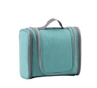 Trousse de Maquillage étanche for Femmes, 1 pièce, avec Crochet Suspendu, Trousse Toilette Voyage Pliable, Pochette Rangement cosmétiques Grande capacité pour Voyage(Green)