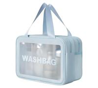 Trousse de maquillage étanche - Grande trousse de maquillage - Trousse de maquillage - Organisateur de cosmétiques - Trousse de maquillage pour femme, bleu, L, Beauté de masse