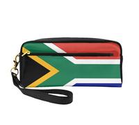 Trousse de maquillage étanche pour femme, motif drapeau d'Afrique du Sud, pour l'école, le bureau, les voyages