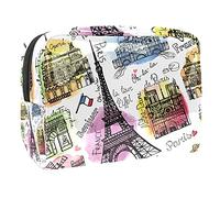Trousse de maquillage étanche vintage Let's Go for A Ride - Trousse de maquillage de voyage zippée - Petite trousse de toilette pour adolescentes, filles et femmes, Multicolore 03.,