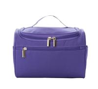 Trousse de maquillage facile à transporter Mode Rasage Rouge à lèvres Ombre à paupières Beauté Pochette de rangement Violet