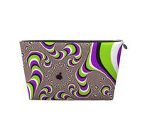 Trousse de maquillage fantaisie avec imprimé vertiges, sac à main, organiseur de maquillage pour sac à main, pochette de beauté étanche pour femmes et filles, Argenté., Taille unique, Trousse de