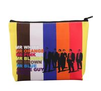 Trousse de maquillage film crime Mr White Mr Orange Mr Pink Mr Blonde Mr Brown Mr Blue Cadeaux 90s Crime Film Pochette zippée, Orange Rose UK