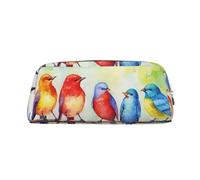 Trousse de Maquillage Five Singing Birds pour Femmes et Hommes, Trousse de Toilette de Voyage, Pochette esthétique, Grande Trousse à Crayons