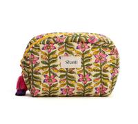 Trousse de maquillage fleurie en coton