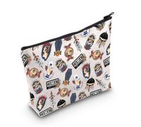 Trousse de maquillage Goth Punk Alternative Musique Rock Band Concer Merch Cosmetic Bag Millennial Music Cadeau pour elle meilleure amie, Jouez à Crack the Sky