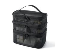 Trousse de Maquillage Grande capacité, Organiseur de Maquillage Portable à Fermeture éclair, Sac de Rangement Polyvalent for cosmétiques, for Voyage, Sortie, Usage Quotidien