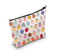 Trousse de maquillage graphique Apple - Art populaire - Trousse de maquillage pour enseignant - Cadeau de survie - Trousse à fermeture éclair pour enseignant, Pommes d'art - py2, MB