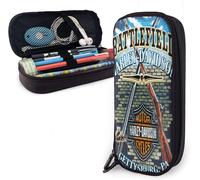 Trousse De Maquillage Harley Davidson - Grande Capacité - Étanche - Portable - Pour Voyage, Maquillage - Pour Femme Et Fille