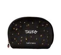 Trousse de Maquillage Horoscope en Velours, Noir, Medio, Taureau