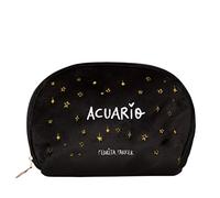 Trousse de Maquillage Horoscope en Velours, Noir, Medio, Trousse en Velours avec Horoscope brodé