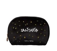Trousse de Maquillage Horoscope en Velours, Noir, Medio, Trousse en Velours avec Horoscope brodé