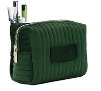 Trousse de Maquillage imperméable avec Fermeture éclair de Grande capacité | pour hôtel, camping, d'affaires, vert, Consulte la descripción, Voir description