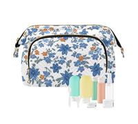 Trousse de maquillage imperméable bleue Crush pour femme Accessoires de voyage, Blue Crush, 1 size