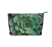 Trousse de maquillage imprimée Londres en velours côtelé pour femmes, mamans, filles, Vert succulent, Taille unique, Trousse de toilette