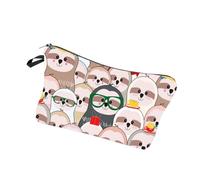 Trousse de Maquillage Imprimée, Polyester, Fermeture Éclair, Rangement | Motif Imprimé Unique, pour Brosse à Dents et Pinceaux, Camping, Paquet à Main, Gym, Étudiants