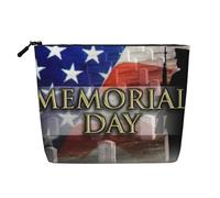 Trousse de maquillage imprimée pour femme - Motif soldats militaires américains - Avec fermeture éclair, Noir , Taille unique, Trousse de maquillage